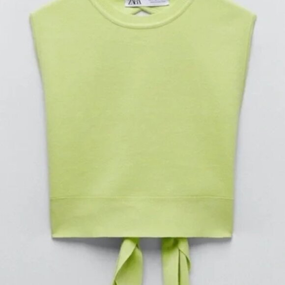 Open back knitted Zara top, fits to S-M (US 6-8) - Picture 7 of 8